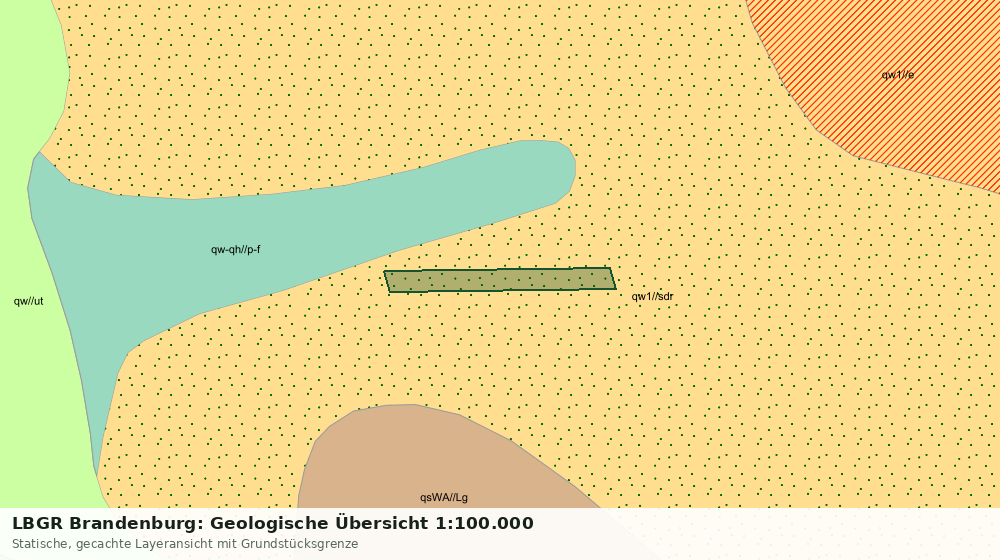 Statische Kartenansicht: LBGR Brandenburg: Geologische Übersicht 1:100.000