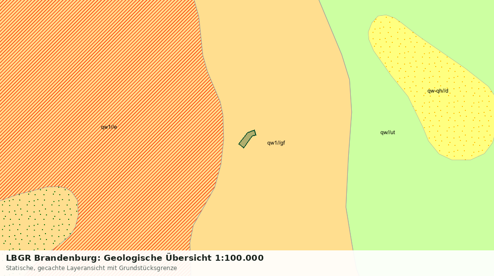 Statische Kartenansicht: LBGR Brandenburg: Geologische Übersicht 1:100.000