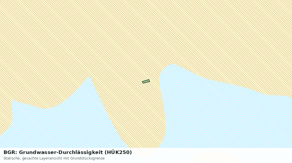 Statische Kartenansicht: BGR: Grundwasser-Durchlässigkeit (HÜK250)
