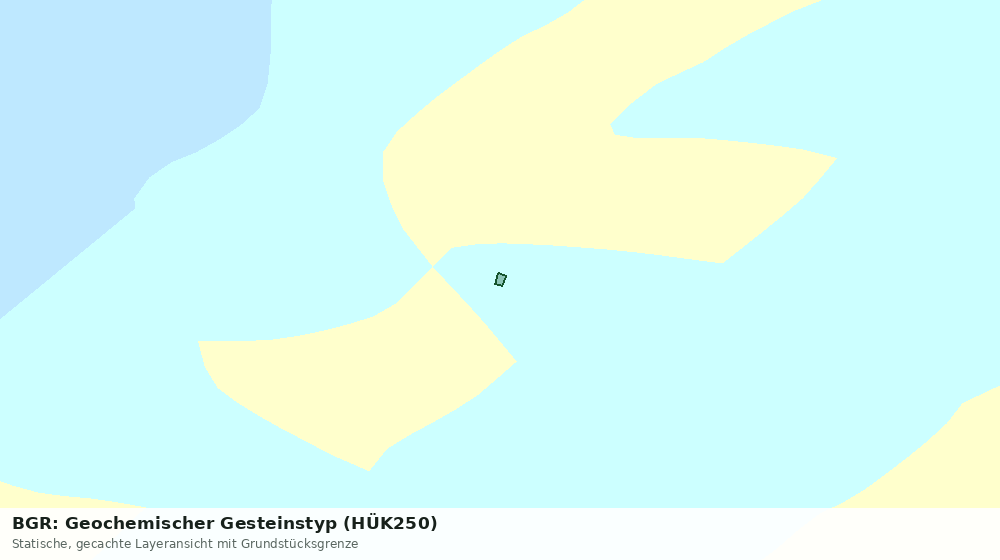 Statische Kartenansicht: BGR: Geochemischer Gesteinstyp (HÜK250)