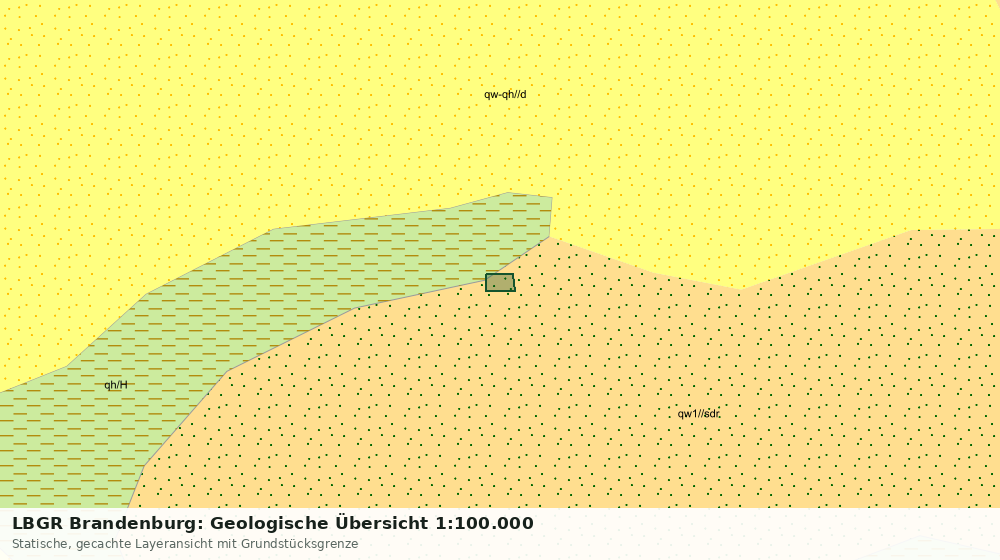 Statische Kartenansicht: LBGR Brandenburg: Geologische Übersicht 1:100.000
