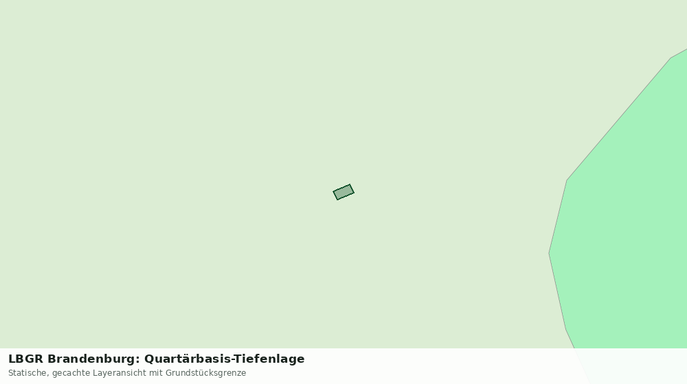 Statische Kartenansicht: LBGR Brandenburg: Quartärbasis-Tiefenlage
