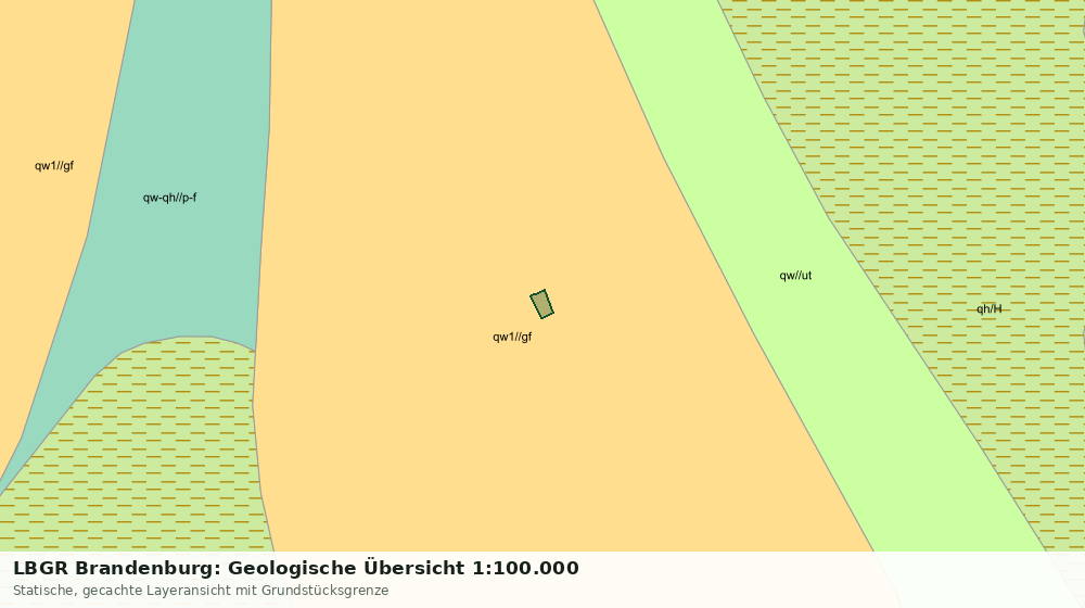 Statische Kartenansicht: LBGR Brandenburg: Geologische Übersicht 1:100.000