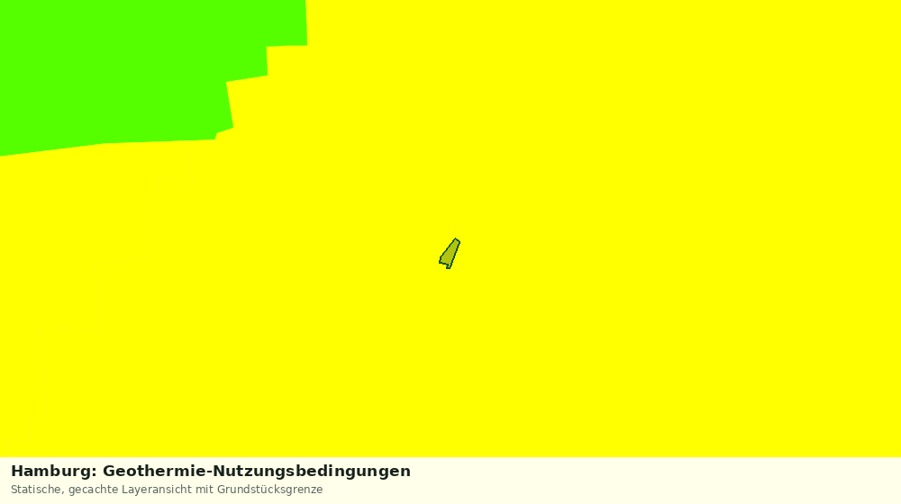 Statische Kartenansicht: Hamburg: Geothermie-Nutzungsbedingungen