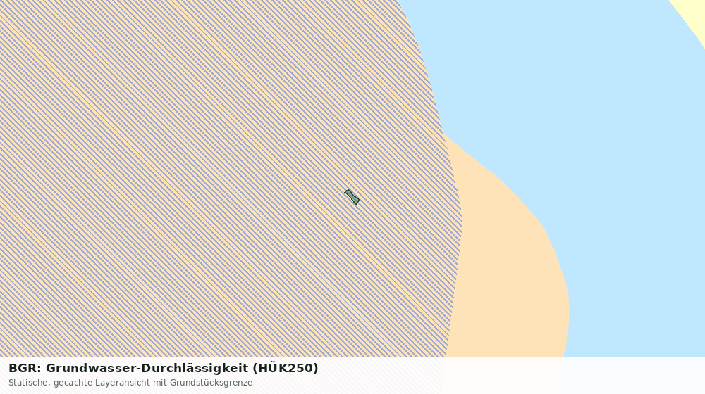 Statische Kartenansicht: BGR: Grundwasser-Durchlässigkeit (HÜK250)