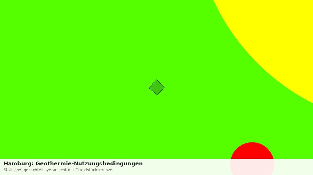Statische Kartenansicht: Hamburg: Geothermie-Nutzungsbedingungen