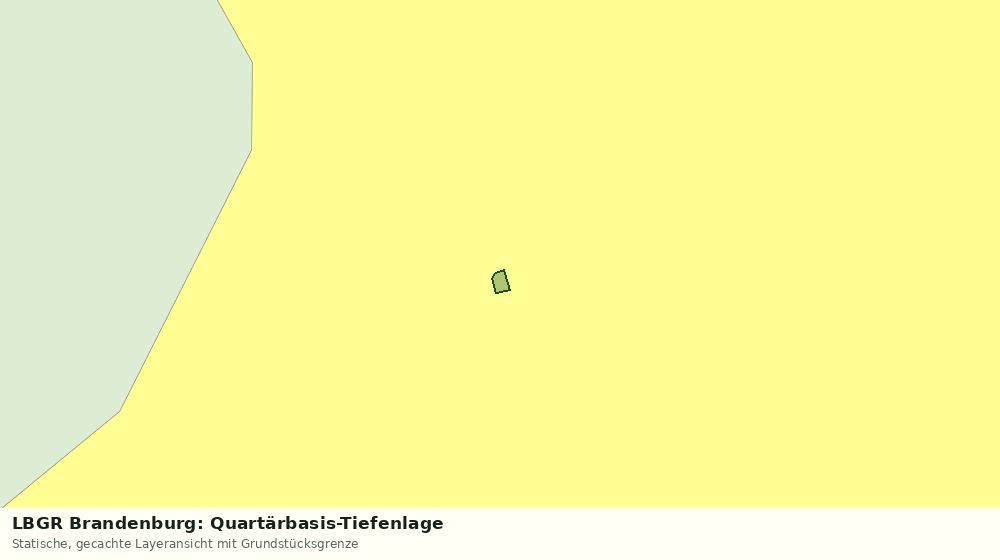 Statische Kartenansicht: LBGR Brandenburg: Quartärbasis-Tiefenlage