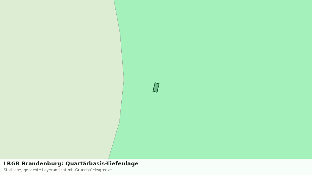 Statische Kartenansicht: LBGR Brandenburg: Quartärbasis-Tiefenlage