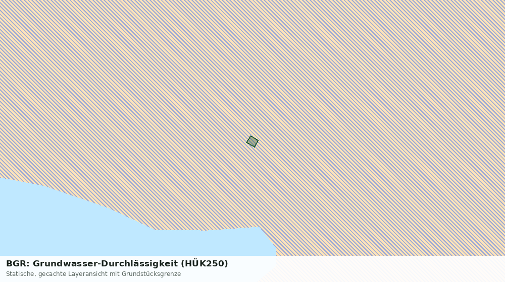 Statische Kartenansicht: BGR: Grundwasser-Durchlässigkeit (HÜK250)