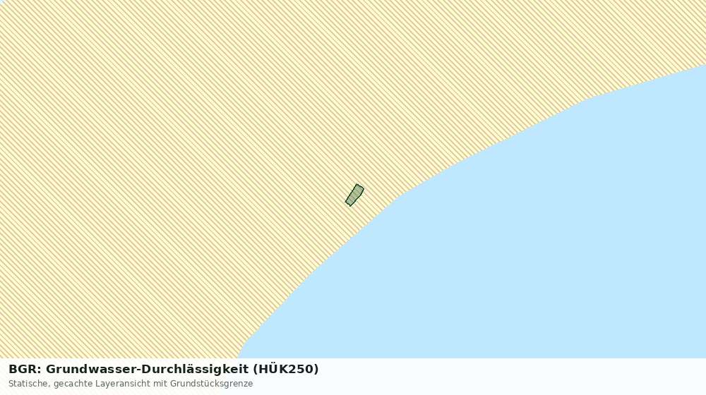 Statische Kartenansicht: BGR: Grundwasser-Durchlässigkeit (HÜK250)