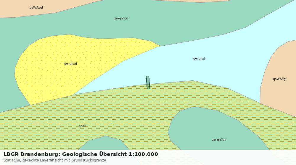 Statische Kartenansicht: LBGR Brandenburg: Geologische Übersicht 1:100.000