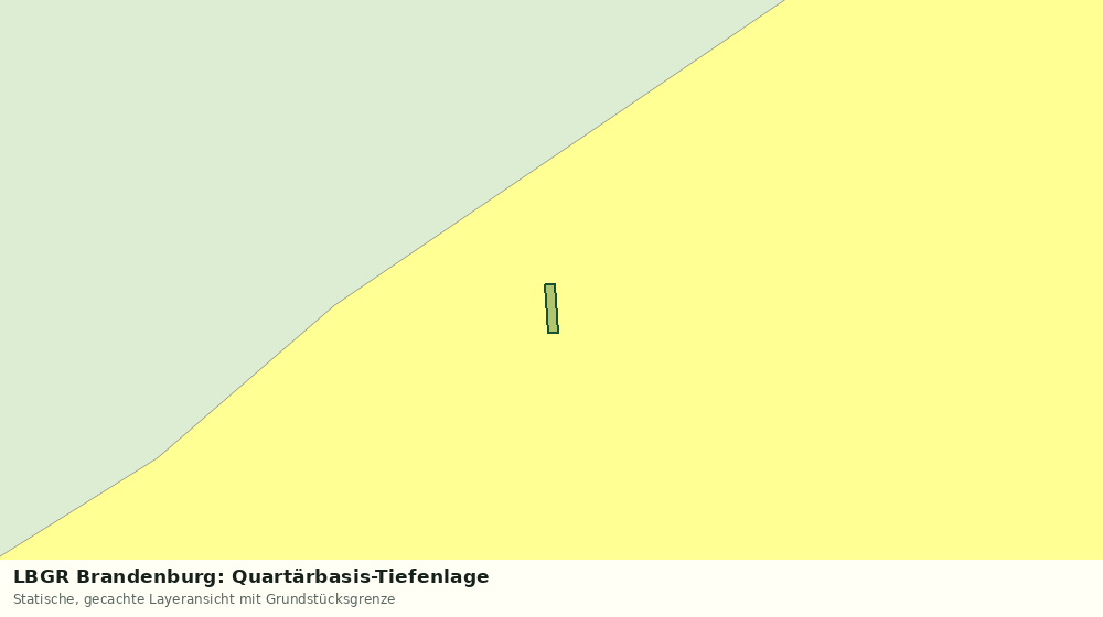 Statische Kartenansicht: LBGR Brandenburg: Quartärbasis-Tiefenlage