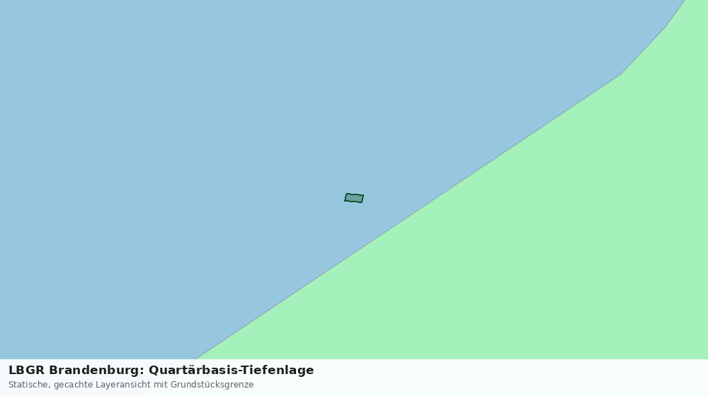 Statische Kartenansicht: LBGR Brandenburg: Quartärbasis-Tiefenlage