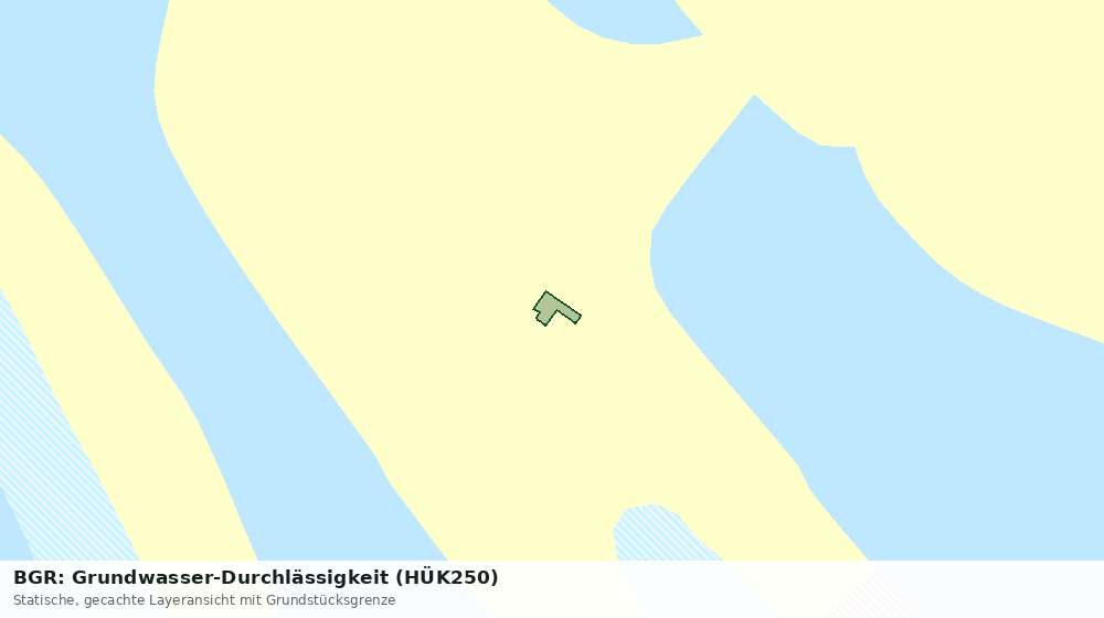 Statische Kartenansicht: BGR: Grundwasser-Durchlässigkeit (HÜK250)