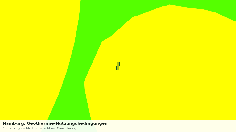 Statische Kartenansicht: Hamburg: Geothermie-Nutzungsbedingungen
