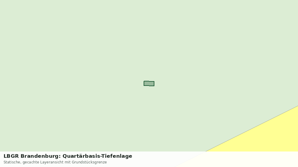 Statische Kartenansicht: LBGR Brandenburg: Quartärbasis-Tiefenlage