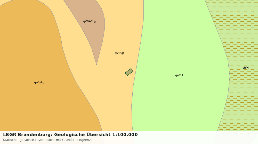 Statische Kartenansicht: LBGR Brandenburg: Geologische Übersicht 1:100.000