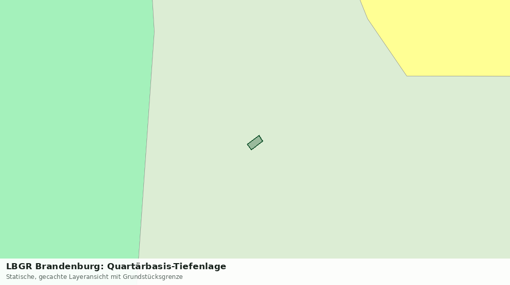 Statische Kartenansicht: LBGR Brandenburg: Quartärbasis-Tiefenlage