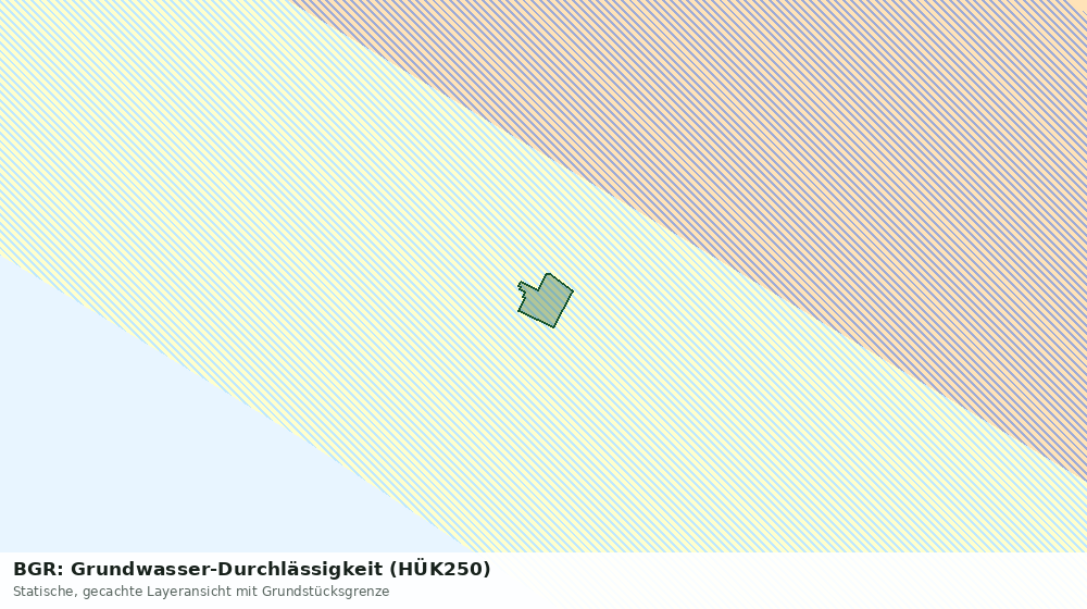 Statische Kartenansicht: BGR: Grundwasser-Durchlässigkeit (HÜK250)