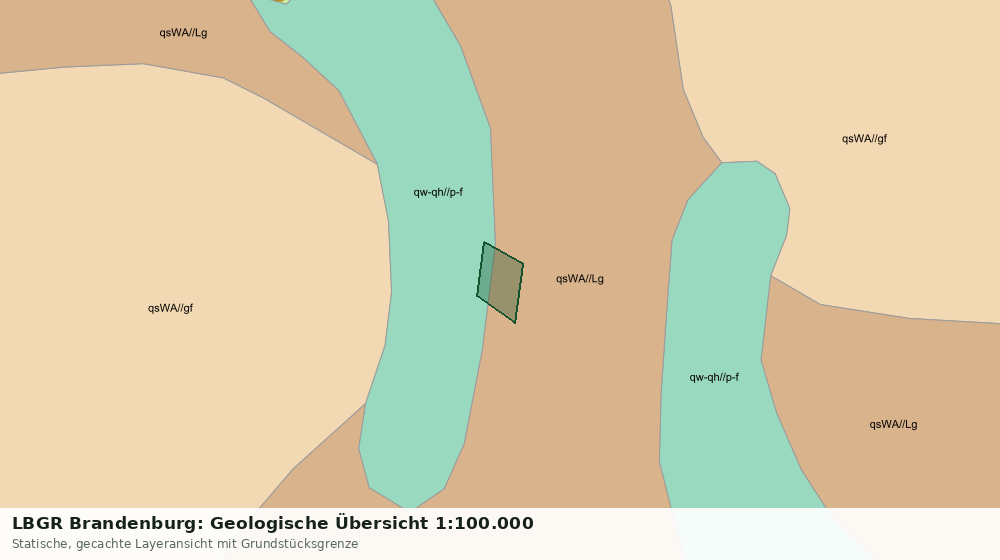 Statische Kartenansicht: LBGR Brandenburg: Geologische Übersicht 1:100.000