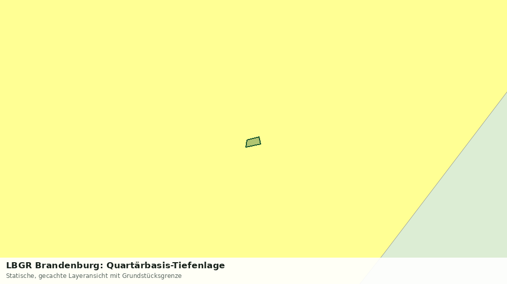 Statische Kartenansicht: LBGR Brandenburg: Quartärbasis-Tiefenlage