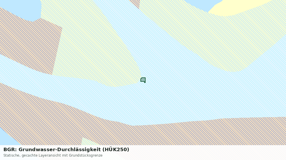 Statische Kartenansicht: BGR: Grundwasser-Durchlässigkeit (HÜK250)