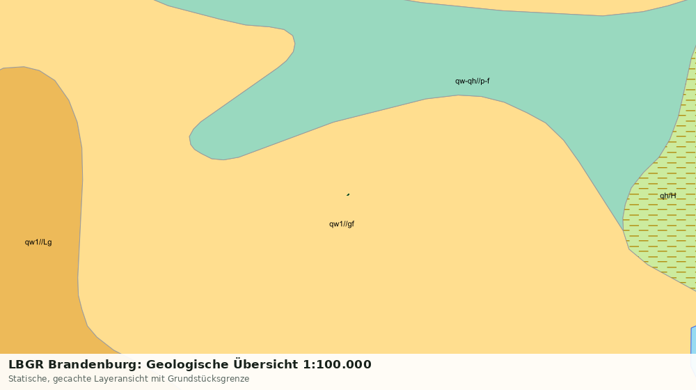 Statische Kartenansicht: LBGR Brandenburg: Geologische Übersicht 1:100.000