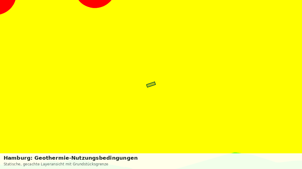 Statische Kartenansicht: Hamburg: Geothermie-Nutzungsbedingungen