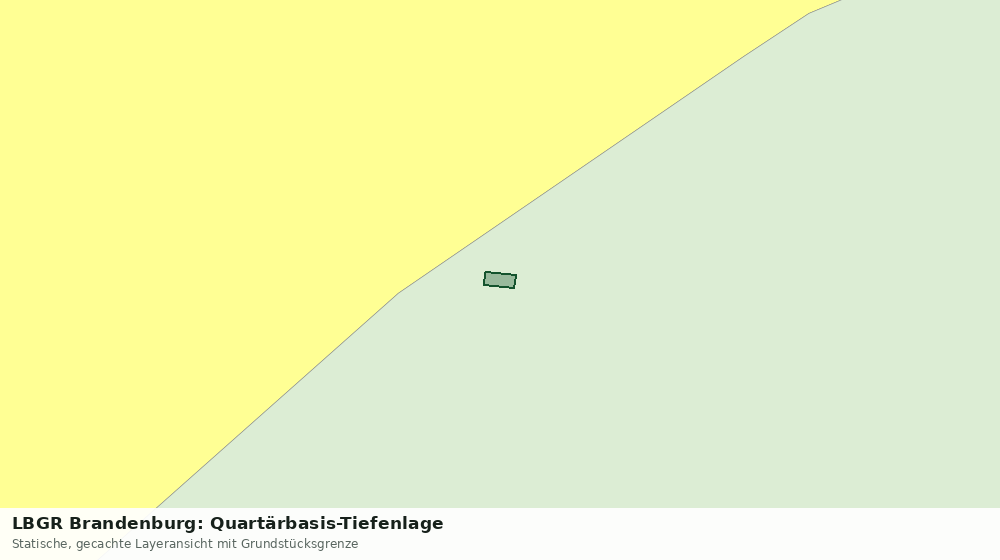 Statische Kartenansicht: LBGR Brandenburg: Quartärbasis-Tiefenlage