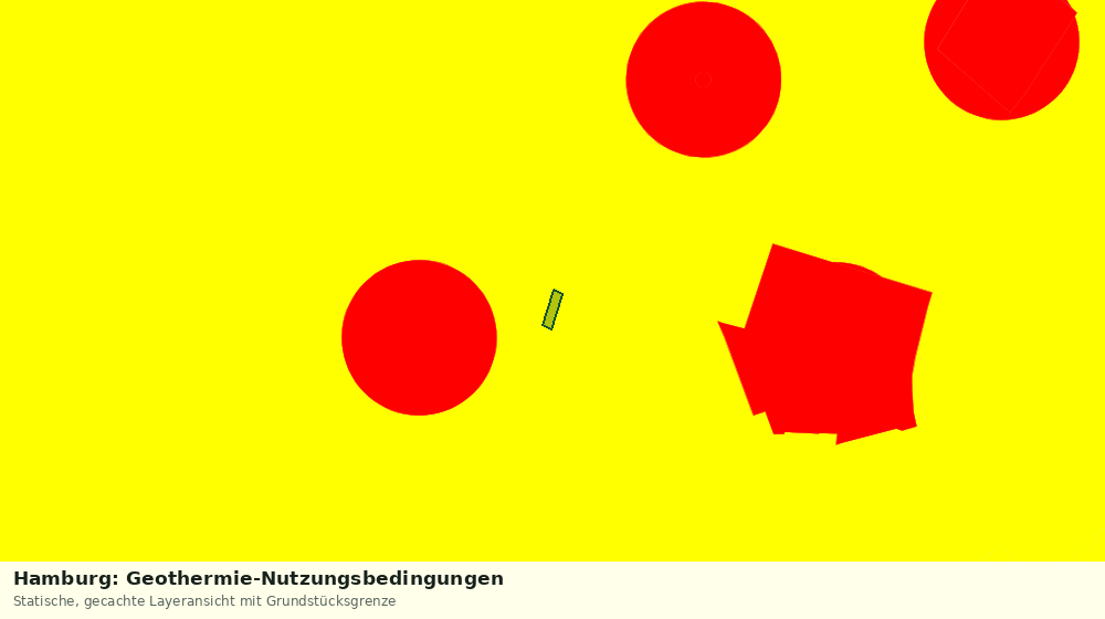 Statische Kartenansicht: Hamburg: Geothermie-Nutzungsbedingungen
