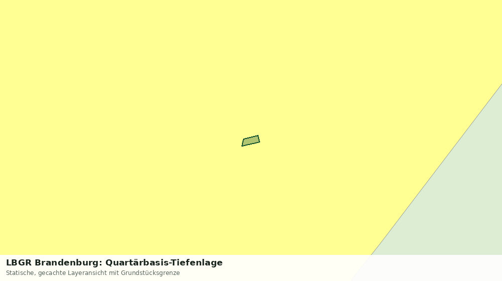 Statische Kartenansicht: LBGR Brandenburg: Quartärbasis-Tiefenlage