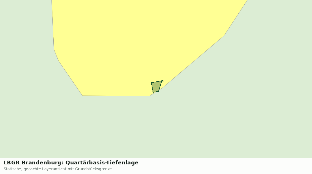 Statische Kartenansicht: LBGR Brandenburg: Quartärbasis-Tiefenlage