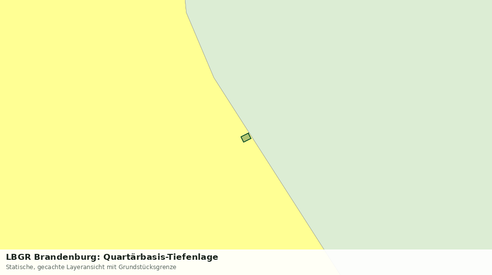 Statische Kartenansicht: LBGR Brandenburg: Quartärbasis-Tiefenlage