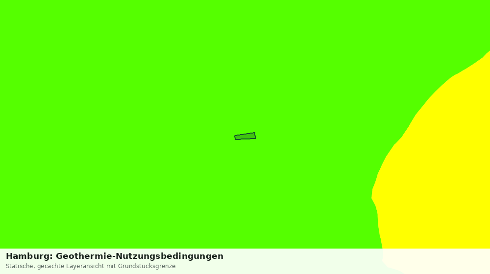 Statische Kartenansicht: Hamburg: Geothermie-Nutzungsbedingungen