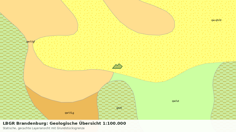 Statische Kartenansicht: LBGR Brandenburg: Geologische Übersicht 1:100.000