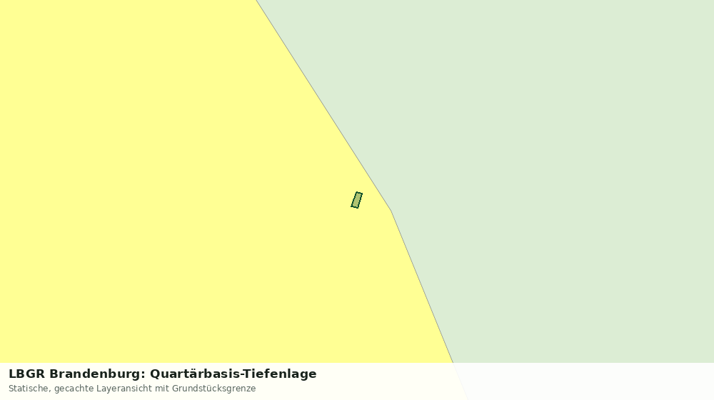 Statische Kartenansicht: LBGR Brandenburg: Quartärbasis-Tiefenlage