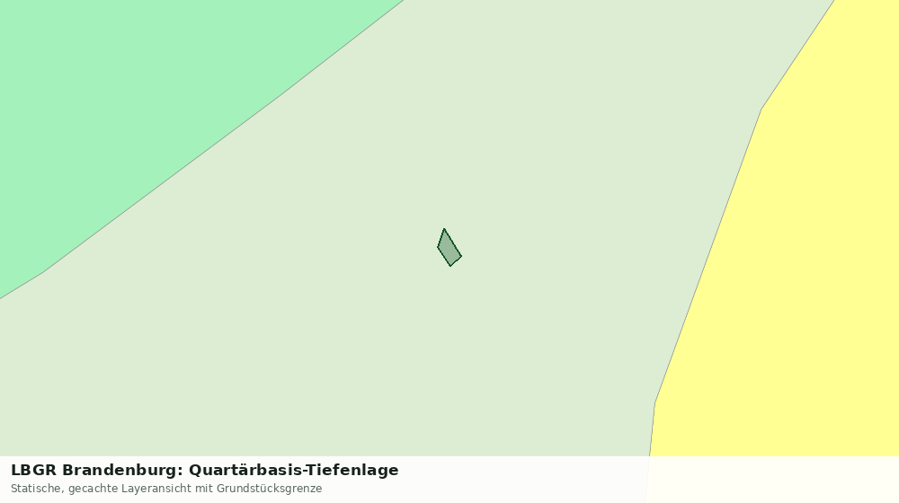 Statische Kartenansicht: LBGR Brandenburg: Quartärbasis-Tiefenlage