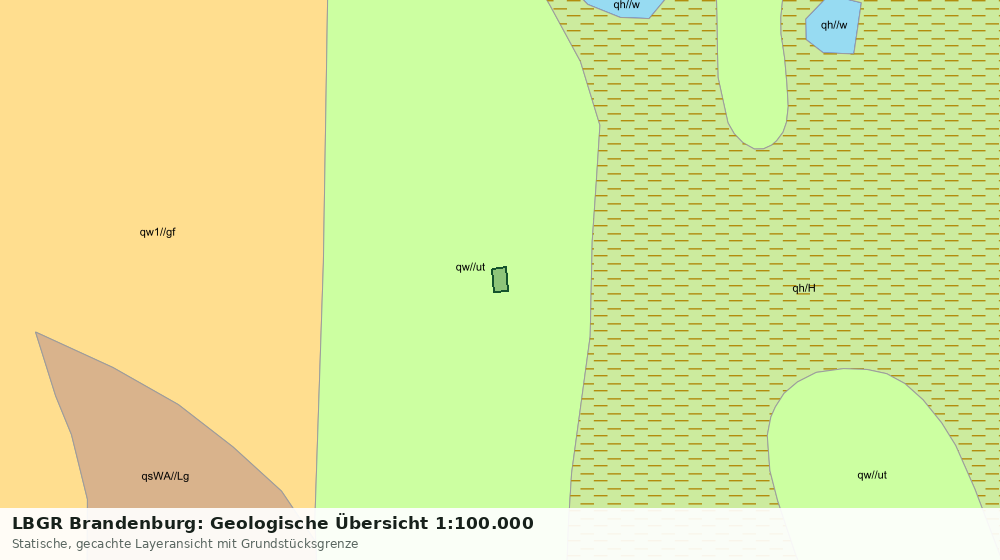 Statische Kartenansicht: LBGR Brandenburg: Geologische Übersicht 1:100.000