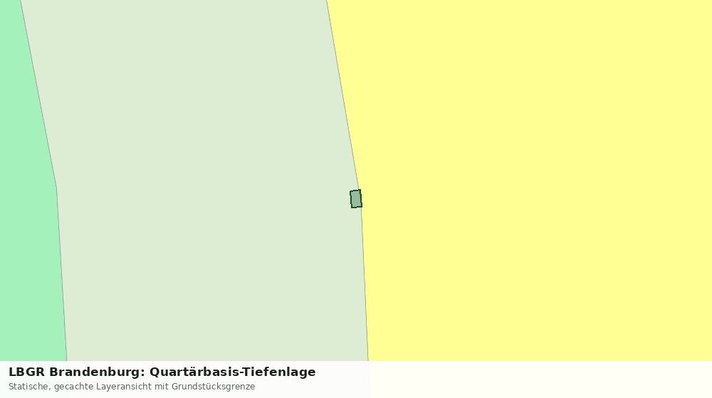 Statische Kartenansicht: LBGR Brandenburg: Quartärbasis-Tiefenlage