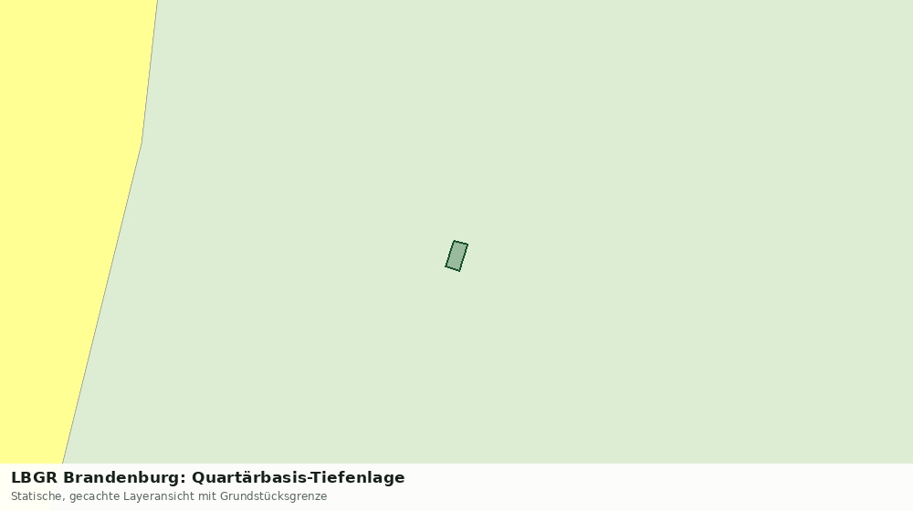 Statische Kartenansicht: LBGR Brandenburg: Quartärbasis-Tiefenlage