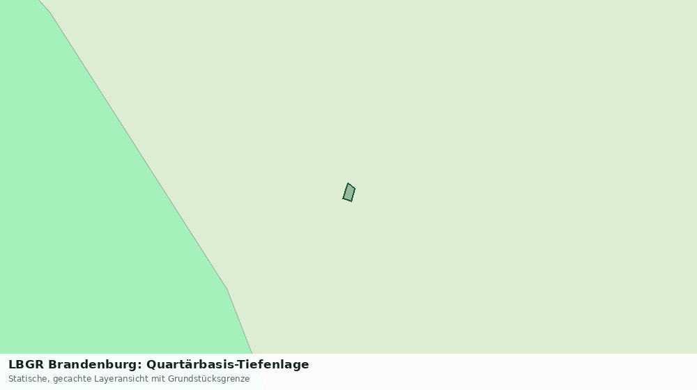 Statische Kartenansicht: LBGR Brandenburg: Quartärbasis-Tiefenlage