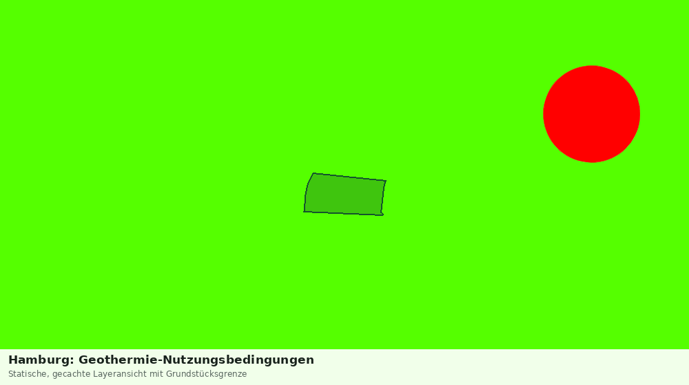 Statische Kartenansicht: Hamburg: Geothermie-Nutzungsbedingungen