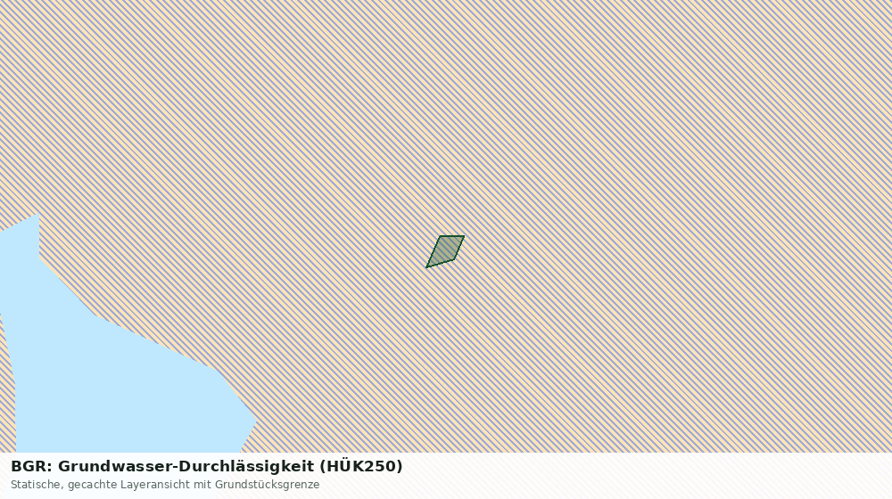 Statische Kartenansicht: BGR: Grundwasser-Durchlässigkeit (HÜK250)