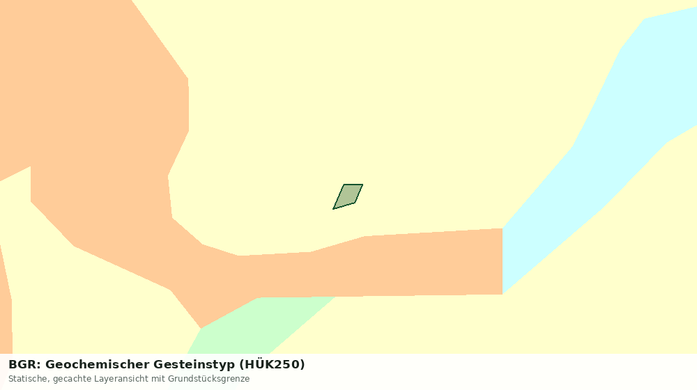 Statische Kartenansicht: BGR: Geochemischer Gesteinstyp (HÜK250)