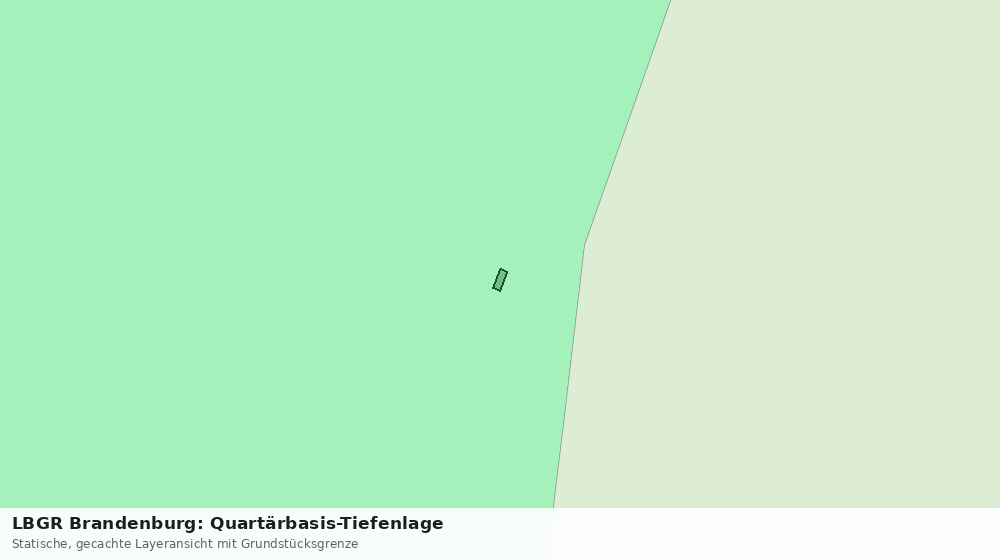 Statische Kartenansicht: LBGR Brandenburg: Quartärbasis-Tiefenlage