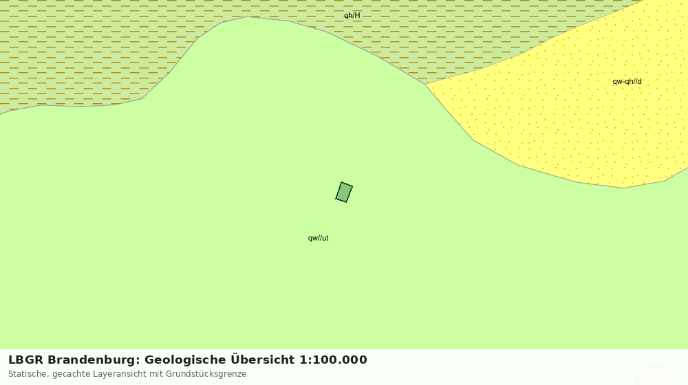 Statische Kartenansicht: LBGR Brandenburg: Geologische Übersicht 1:100.000