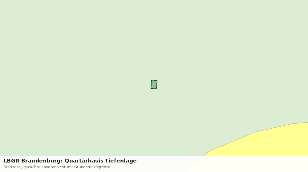 Statische Kartenansicht: LBGR Brandenburg: Quartärbasis-Tiefenlage