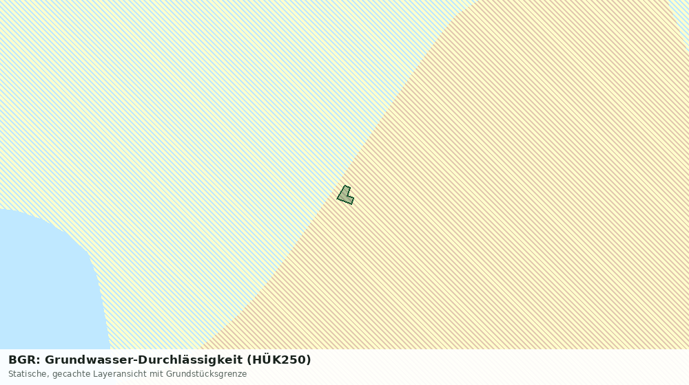 Statische Kartenansicht: BGR: Grundwasser-Durchlässigkeit (HÜK250)