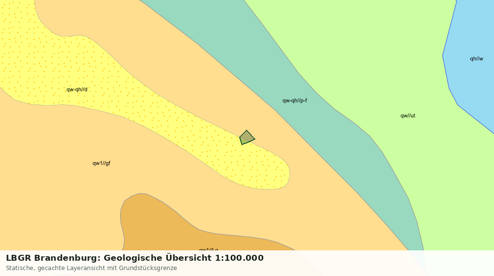 Statische Kartenansicht: LBGR Brandenburg: Geologische Übersicht 1:100.000