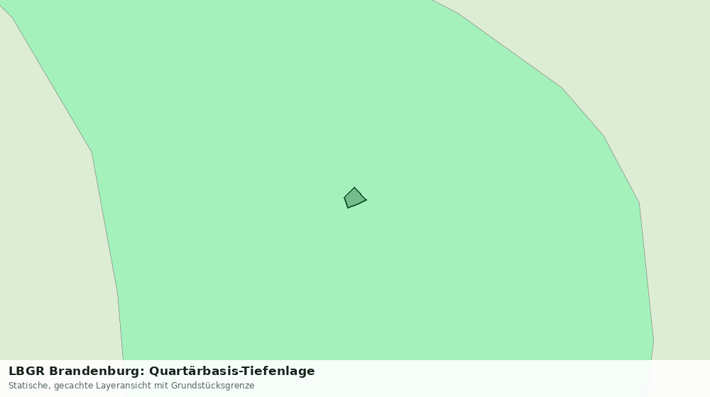 Statische Kartenansicht: LBGR Brandenburg: Quartärbasis-Tiefenlage